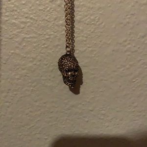 Long Skull Flower necklace